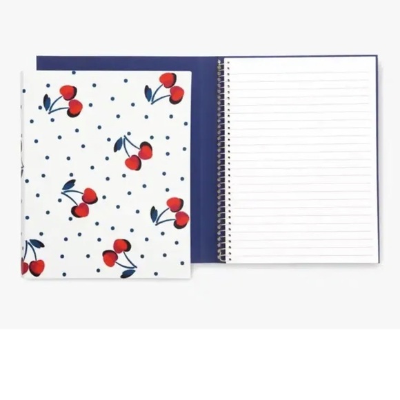 NEW Kate Spade New York Cherry🍒 Small Concealed Spiral Notebook - Picture 2 of 8